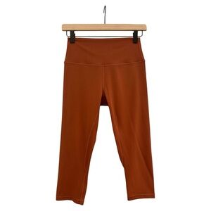 Savvi Rust Brown Cropped Leggings